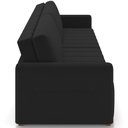 Ver imagem 6 de Sofá Cama Retrátil para Sala de Estar 220cm Porthos M03 Veludo Preto - Lyam Decor