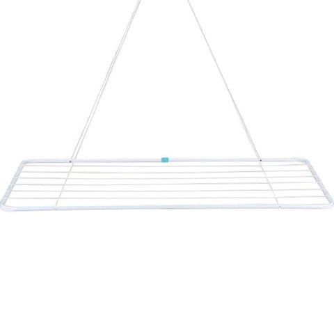 Varal de Teto em Aço Suspenso 120x56 Mor Cor:branco Branco