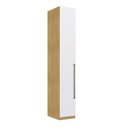 Ver imagem 1 de Guarda Roupa Infinity Modulo 1 Porta 5 Prat. Savana/Branco