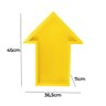 Nicho Prateleira Decorativa Quarto Infantil Formato Seta:amarelo - 3