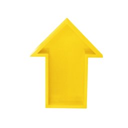 Nicho Prateleira Decorativa Quarto Infantil Formato Seta:amarelo - 2