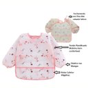 Ver imagem 7 de Babador Unidade Manga Longa Blw Bebê Impermeável Flamingo