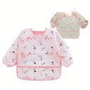 Ver imagem 2 de Babador Unidade Manga Longa Blw Bebê Impermeável Flamingo