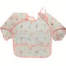 Babador Unidade Manga Longa Blw Bebê Impermeável Flamingo - 3