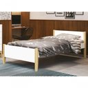Ver imagem 2 de Cama Babá Solteiro Simba Branco Fosco com Natural - Moveisaqui