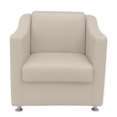 Ver imagem 2 de Kit 2 Poltronas Sofia Decorativa para Recepção Bege Corino