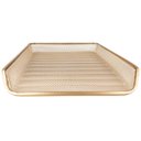 Ver imagem 2 de Bandeja Organizadora Multiuso de Mesa de Escritório Dourado