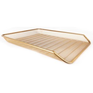 Bandeja Organizadora Multiuso de Mesa de Escritório Dourado