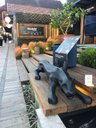 Ver imagem 2 de Escultura Estátua Decorativa Pantera Ataque Gigante 55cm:preto Fosco