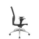 Ver imagem 2 de Cadeira Office Brizza Tela Branca Assento Aero Branco Autocompensador Base Aluminio 120cm - 63791