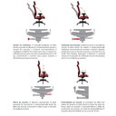 Ver imagem 5 de Cadeira Office Brizza Tela Branca Assento Aero Branco Autocompensador Base Aluminio 120cm - 63791