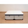 Cama Box Baú Queen Size Bipartida Serenelife - Chenille Bege - 3