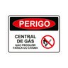 Placa de Sinalização Perigo Central de Gás - 1