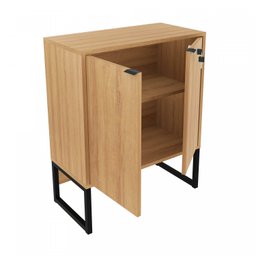 Armário Multiuso Baixo Industrial 2 Portas com Chave ME4154  - 5