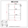 Armário Multiuso Baixo Industrial 2 Portas com Chave ME4154  - 7