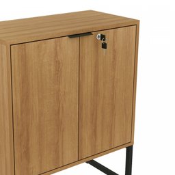 Armário Multiuso Baixo Industrial 2 Portas com Chave ME4154  - 4