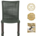 Ver imagem 4 de Mesa Ascoli 4 Cadeiras Cannes de Alumínio Trama Verde
