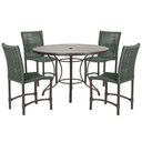 Ver imagem 1 de Mesa Ascoli 4 Cadeiras Cannes de Alumínio Trama Verde