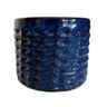 Vaso Cachepot de Mesa 15cm Redondo de Cerâmica Texturizada - Azul - 6