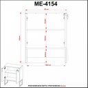 Ver imagem 5 de Balcão Industrial 2 Portas com Chave ME4154 Tecno Mobili