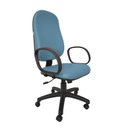 Ver imagem 1 de Poltrona Presidente Atom - Couro Sintetico Corano - Azul Claro