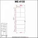 Ver imagem 5 de Armário para Escritório Industrial com Chave ME4155 Tecno MObili