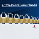 Ver imagem 7 de Cadeado Pequeno 25mm Haste Curta Latão Maciço Dourado com Chave | Papaiz | Kit 05 Un