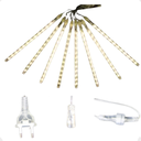 Ver imagem 4 de Chuva de Meteoro Branco Snower R 8 Tubos Cascata Natal Pisca Luzes Branco Quente 110v/220v