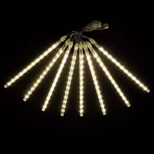 Chuva de Meteoro Branco Snower R 8 Tubos Cascata Natal Pisca Luzes Branco Quente 110v/220v
