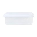 Ver imagem 2 de Kit 2 Pote Plástico Retangular 2,2 Litros Plasvale Branco - 2 Unidades
