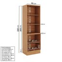 Ver imagem 5 de Cozinha Modulada 6 Peças Armários, Balcões, Torre Quente Paneleiro Aroeira CabeCasa MadeiraOriginals Cinza/Sereno