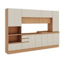 Ver imagem 3 de Cozinha Modulada 6 Peças Armários, Balcões, Torre Quente Paneleiro Aroeira CabeCasa MadeiraOriginals Cinza/Sereno