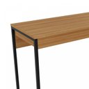 Ver imagem 6 de Escrivaninha Mesa Escritório ME4160 120cm Industrial Amendoa e Preto Marrom