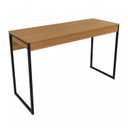 Ver imagem 4 de Escrivaninha Mesa Escritório ME4160 120cm Industrial Amendoa e Preto Marrom