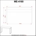 Ver imagem 5 de Escrivaninha Mesa Escritório 120cm Industrial ME4160