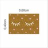 Tapetes Beleza Cílios Fofinhos 60x40cm para Porta Decorativo:ouro - 2
