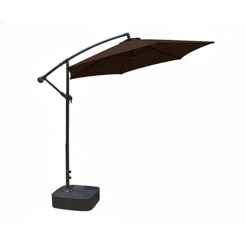 Ombrelone Summer 3m com Base - Marrom
