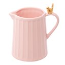 Ver imagem 1 de Leiteira de Cerâmica com Pássaro Colibri Dourado 200ml Rosa