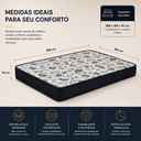 Ver imagem 5 de Colchão Solteiro D28 Estampado Ortopédico Macio e Resistente