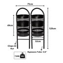 Ver imagem 2 de Lixeira Dupla em Tela Moeda Coleta Seletiva Calçada 120cm Santa Edwirges