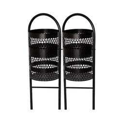 Lixeira Dupla em Tela Moeda Coleta Seletiva Calçada 120cm Santa Edwirges - 1