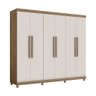 Guarda Roupa Antares 6 Portas Noce Bronze/OffWhite 100% MDF - Móveis Lanza - 2