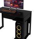 Ver imagem 4 de Mesa Gamer com e Porta Cpu ME4161 1 Prateleira 105cm Preto