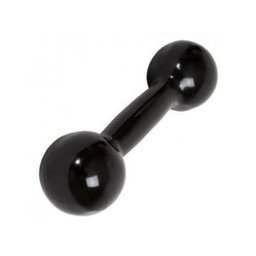 Halter Redondo Emborrachado 3kg Preto - 1
