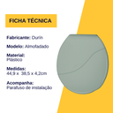 Ver imagem 3 de Assento Tampa para Vaso Sanitário Oval Almofadado Bellart Cor Verde Malva Durín