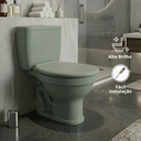 Ver imagem 2 de Assento Tampa para Vaso Sanitário Oval Almofadado Bellart Cor Verde Malva Durín