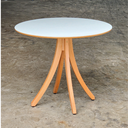 Ver imagem 2 de Mesa Redonda de Madeira 90cm Branca - Eco