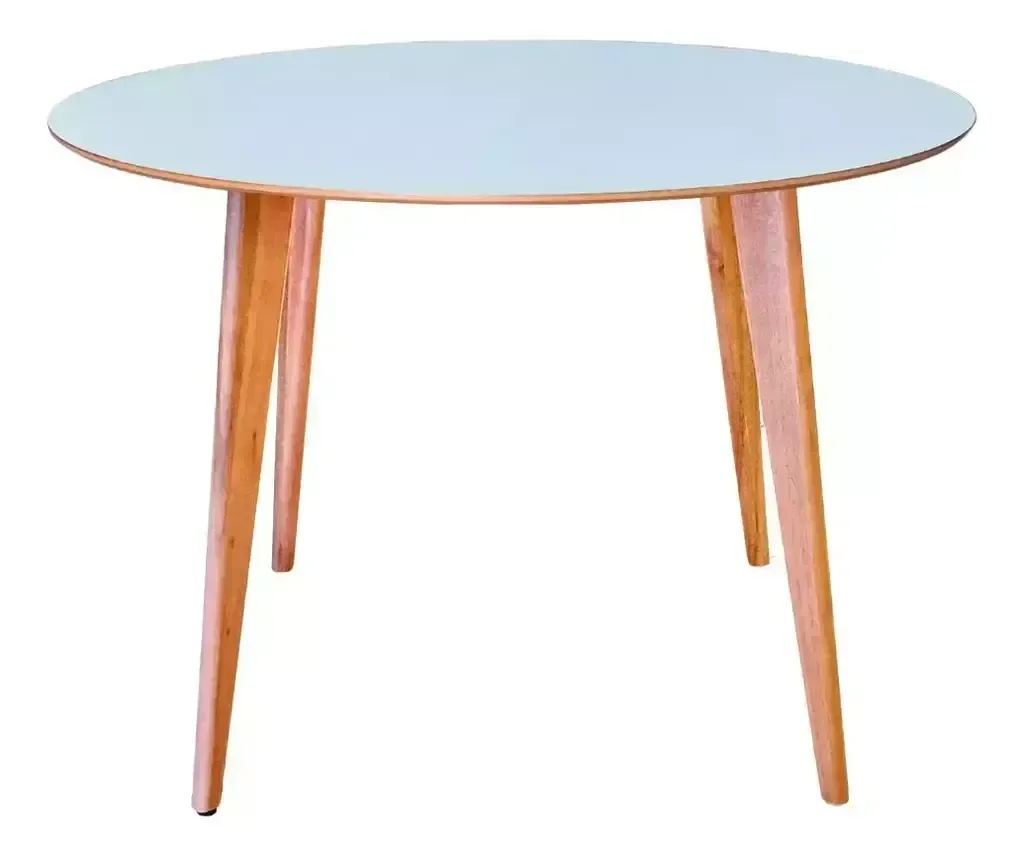 Ver imagem 2 de Mesa de Madeira Redonda 110cm Branca - Dina