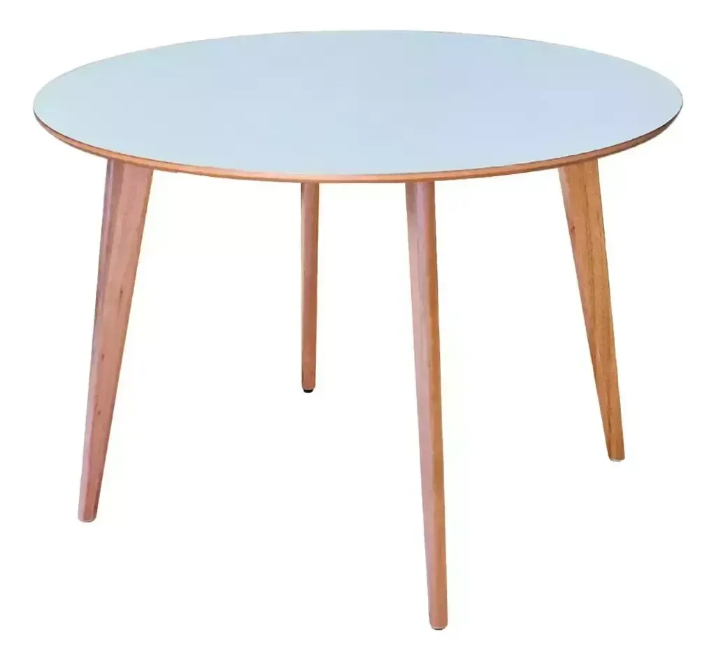 Ver imagem 1 de Mesa de Madeira Redonda 110cm Branca - Dina