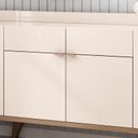 Ver imagem 3 de Buffet Melodia Off White Castanho - Hb Móveis